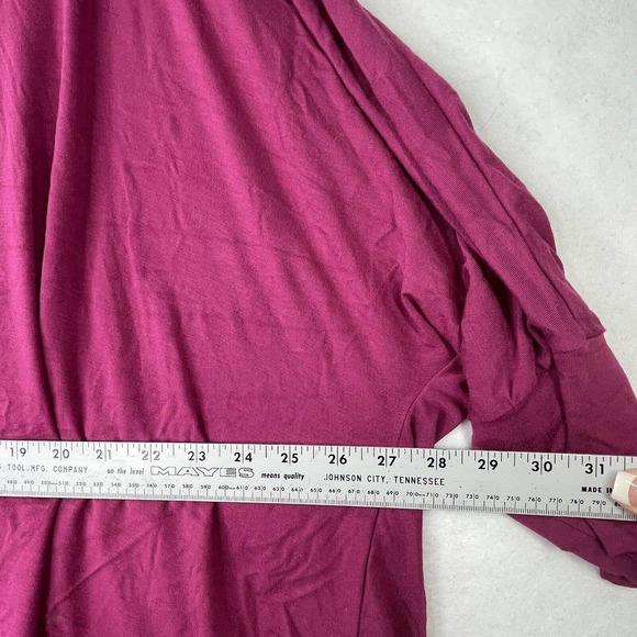 Soft Surroundings Womens Plus Size 1X Layered Purple Stretch Longline Tunic Top - Picture 6 of 11